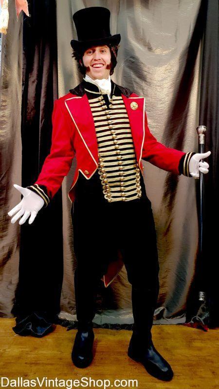 We Stock Show Biz We Stock Carny Attire Dallas, Carny Tailcoats, Vintage Carny Costumes, Get Old Timey Carny Gentleman's Attire, Quality Vaudevillian Style Carny Costumes., Vintage Style Carny Tailcoats, Victorian Carny Costumes DFW, Old school Carny Attire, Carny Top Hats, amazing Carny Master of Ceremonies Outfits, Get Carny Carnival Ringmaster Costumes, Carny Eclectic Carny Outfits, Carny Spats, Carny Gentleman's Gloves, Carny Canes Carny Period Attire, Famous Circus Carny Characters Costumes,