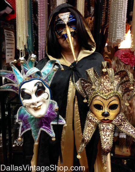 Extravagant Masquerade Masks: Detailed, Luxurious, Venetian Jester & Beak Style Masks. with or without sticks, add feathers & embellishments.