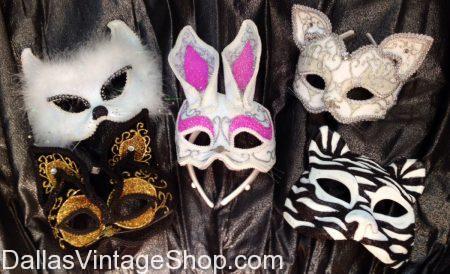 HUGE SELECTION MASQUERADE MASKS: Unusual, Exotic, Unique, Detailed, Fun, Animal Face, Animal Prints, Mardi Gras, Anime, Cosplay, Parties & Parades.