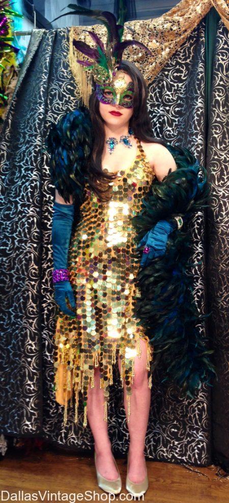 Get Mardi Gras Ladies Attire, Masquerade Masks, Mardi Gras Costumes, Mardi Gras Gala Dresses and Mardi Gras Costume Ideas from Dallas Vintage Shop.
