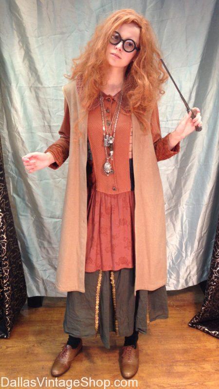 HARRY POTTER Sybill Trelawney Costume: 'Sit, my children, sit.' This Professor Sybill Trelawney Hogwarts Staff Costume from the Harry Potter Series is just one of the Awesome Characters Costumes we can provide for you. Actually, we can hook you up with any student, ghost, professor or other character Outfits for kids, youth or adults.