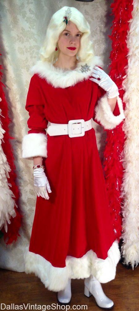 Find Mrs. Santa Costumes, Chic Mrs. Santa Vintage Costumes, Mrs. Santa Traditional Costumes, Mrs. Santa Elegant Costumes, Mrs. Santa Quality Costumes, WIGS, Dresses, Boots, Gloves & more.