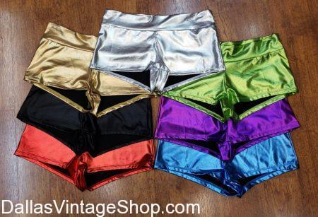 Metallic Booty Shorts, Hot Pants, Dance Shorts, Rave WEar, Festival Wear, Festival, Shorts, Burning Man, Women's Metallic Short Shorts