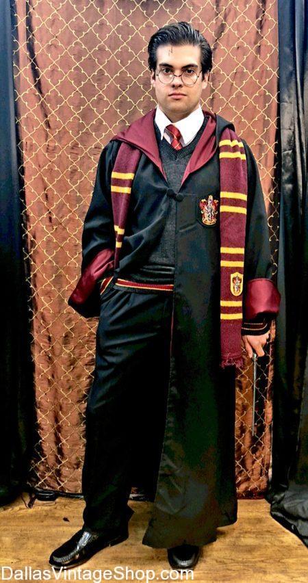 We have this Harry Potter HARRY POTTER SUPREME COSTUMES: Harry Potter CHARACTERS COMPLETE OUTFIT, Gryffindor House Robes, Gryffindor Sweaters, All Hogwarts House Pull Over Sweaters & Complete Harry Potter Characters Outfits. Ravenclaw Bow Ties, Hufflepuff Sweaters, Wands. We have Harry Potty Glasses Potter, Slytherin Beanies Harry Potter Characters Hats, Harry Potter Broomstick & Accessories are in stock.Supreme Quality Costume, Gryffindor Robe & Accessories