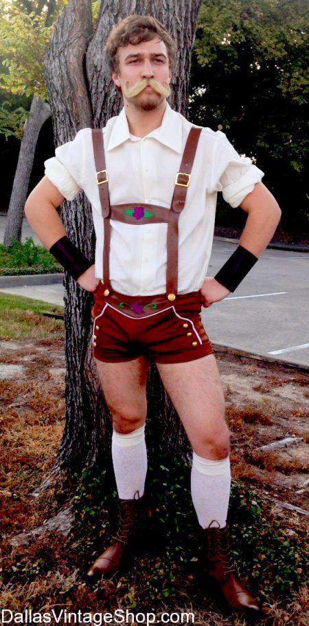 We have Oktoberfest Sexy Man Costumes, German Bar Brawler Lederhosen Outfit in Stock. Get Men's Oktoberfest Sexy Men Lederhosen, Oktoberfest Men's Attire, Oktoberfest Men's Costumes, Oktoberfest Men's Leaderhosen, Oktoberfest Quality Lederhosen, Oktoberfest Manly Men Costumes, Oktoberfest Sexy Men Costume, Oktoberfest Sexy Lederhosen, Oktoberfest Complete Men's Costumes, Oktoberfest Men's Costume Ideas, quality Oktoberfest Men's Costumes & Accessories at Dallas Vintage Shop.