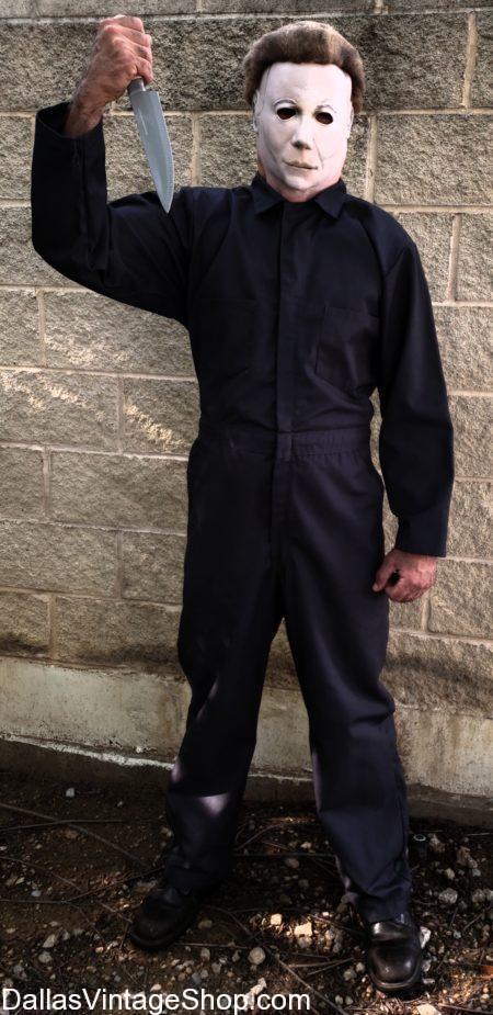 Get Texas Frightmare Weekend, Michael Myers Halloween Movie costume and other Horror Movie Characters Costumes at Dallas Vintage Shop.