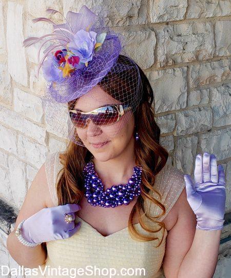 Dallas area Millinery Hats, Kentucky Derby Millinery Hats, Custome Designed Derby Lady Hats, Derby Day Fascinators and Whimsies are in huge supply at Dallas Vintage Shop.
