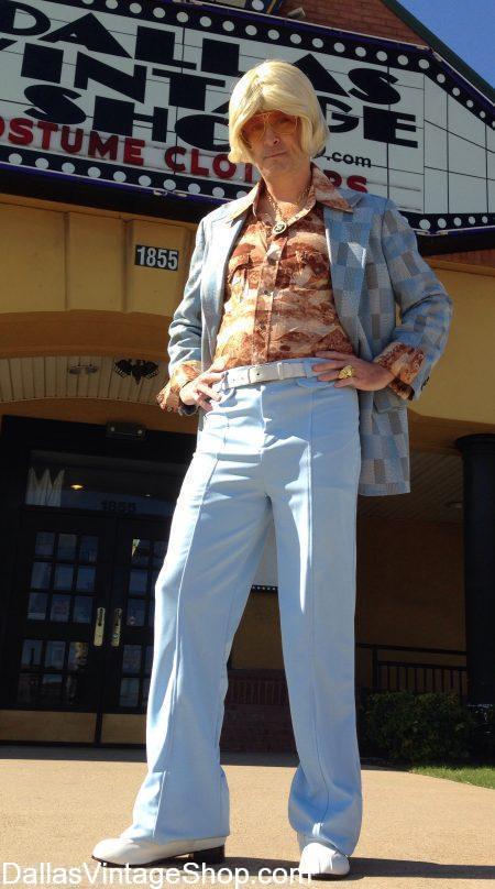 This Colonial Throwback Thursday Outfit for Celeb Golfers and Golf fans, like this Throwback Colonial Costume is in stock and many 70's Vintage Outfits are available.