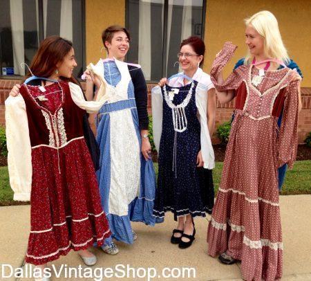 Look at these 70's Gunne Sack Dresses, which are in stock at Dallas Vintage Shop.