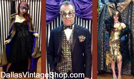 Mardi Gras Gala Attire is at Dallas Vintage Shop.