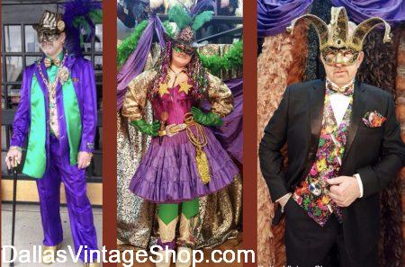 Mardi Gras Show-off Party Costumes are unlimited at Dallas Vintage Shop.