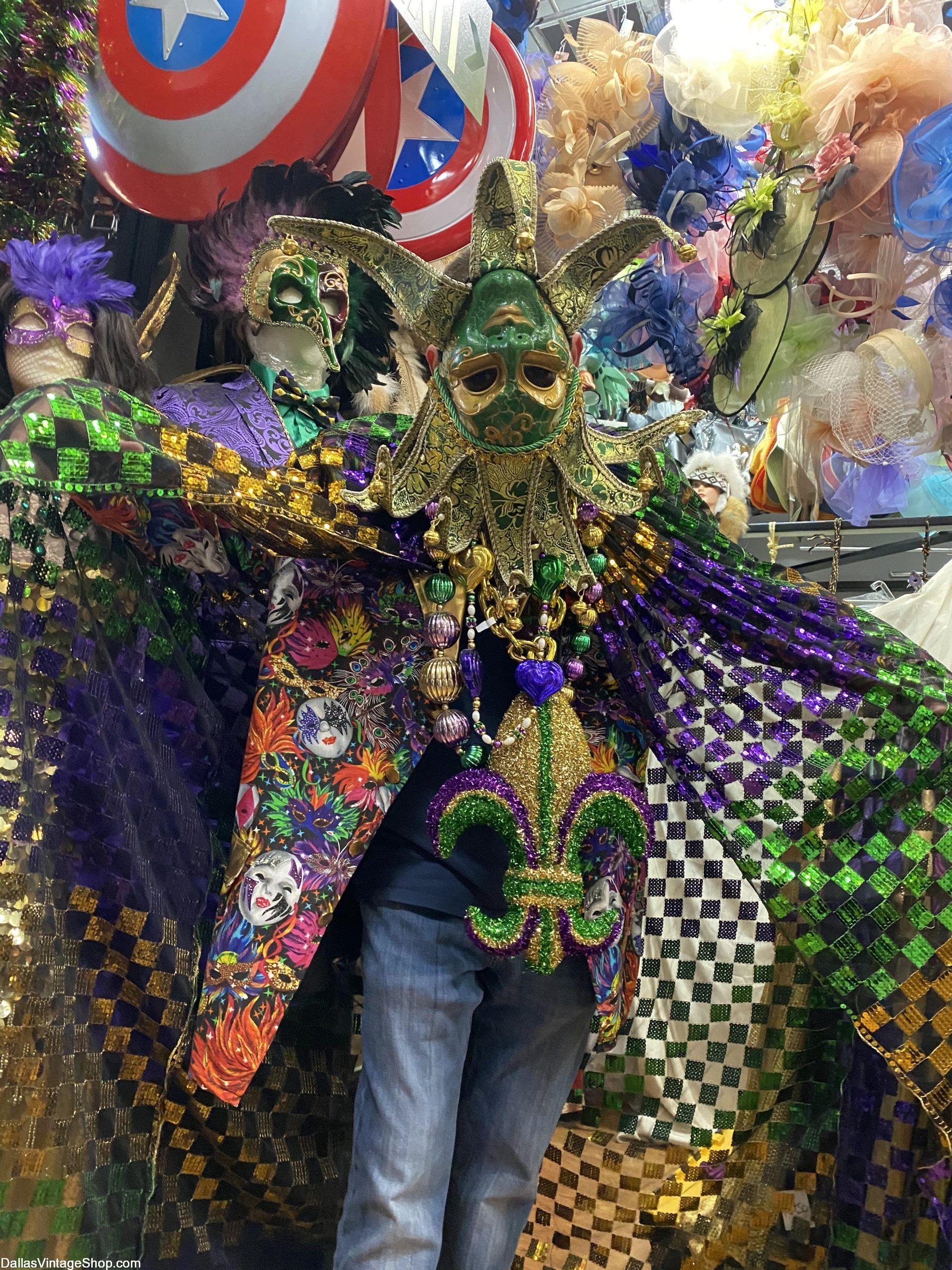 WHERE FAT TUESDAY COSTUMES: Dallas Vintage Shop has the largest collection of  Fat Tuesday & Mardi Gras COSTUMES for Adults & Kids. Get Hats, Wigs, Showgirls, Party Dudes, Carnival, Exotic, Humorous, Parade & Party Attire.
