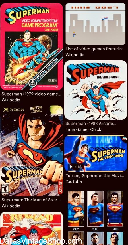 RETRO CHARACTERS COSTUMES: SUPERHEROES VIDEO GAMES Cosplay Costumes are at Dallas Vintage Shop.