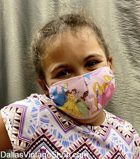 School Kids Cloth Face Masks, Pre-K, K-12 Shcool Reopening Face Mask Requirements Complications Solved with Student Face Masks from Dallas Vintage Shop.