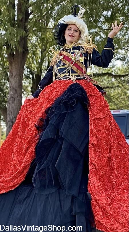 We have this Cruella New Movie Costume at Dallas Vintage Shop.