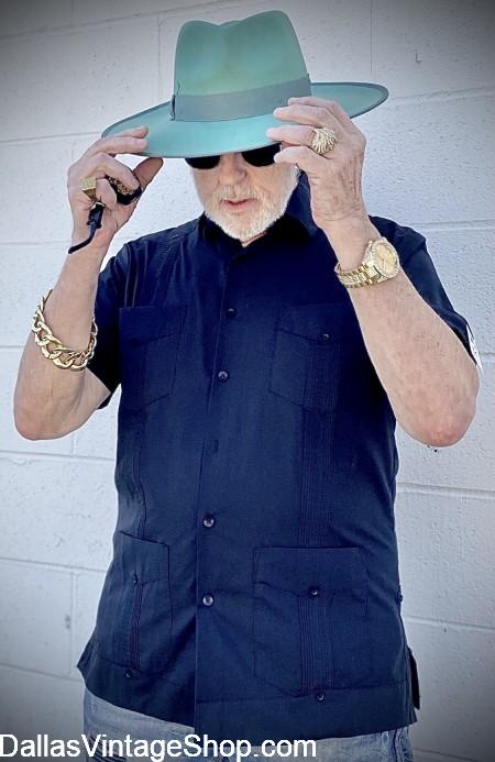 Guayabera Men's Shirts are fashionable and comfortable. We have all sizes & colors in stock.