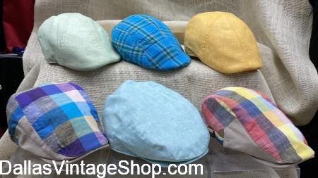 Dallas' Largest Collection of Kentucky Derby Men's Ivy Caps, Cabbies, Newsboys, Fedoras, Skimmers, Bowlers, We are the Premier Men's Hat Shop inside Dallas Vintage Shop.