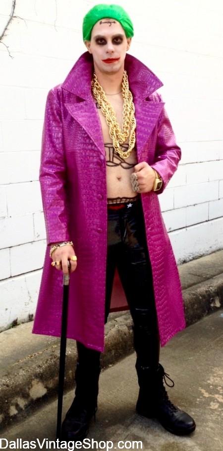 Fan Expo Dallas Costume Regulations: Props, Kids Costume info and Fan Expo Costume Ideas like this Joker, Suicide Squad, Jared Leto Costume from Dallas Vintage Shop.