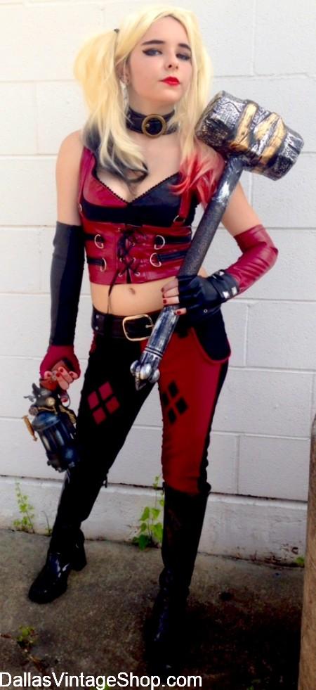 Fan Expo Dallas Harley Quinn Costume, Cosplay Fan Expo Dallas Costumes, Dallas Van Expo Super Villain Costumes & DC Comic Characters for Fan Expo Dallas are at Dallas Vintage Shop.