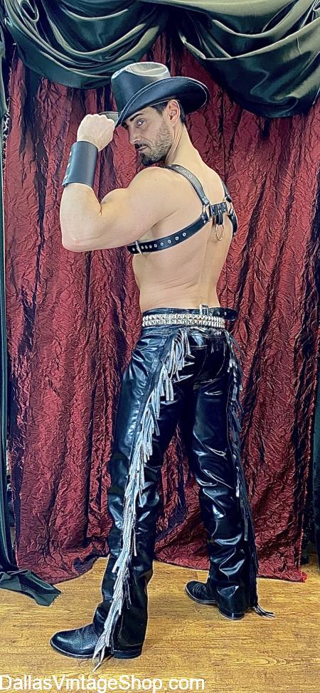 Rave Men's Clothing Dallas, Rave Cowboy, Rave Sexy Cowboy & Rave Cowboy Chaps are in stock at Dallas  Vintage Shop.