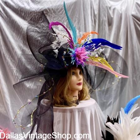 SIDE VIEW: Mad Hatter's Tea Party Hat for Tea & Luncheon @ Dallas Arboretum