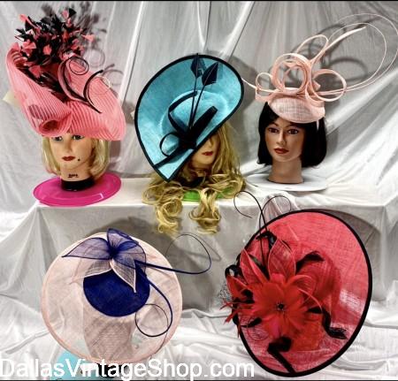 Best Kentucky Derby Fascinators: For the Largest & Best Collection of Fascinators & Derby Dame Hats come to Dallas Vintage Shop.
