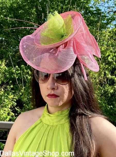 Fascinator Hats in Dallas. For the largest variety of Fascinators, come to Dallas Vintage Shop.