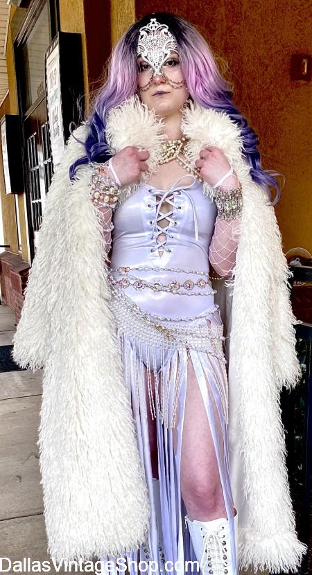 BURNING MAN FUR COATS: Burning Man Suggestions. Perfect for Black Rock, NV, Playa Nights Warm, Chic, Faux Mongolian Sheep Fur.